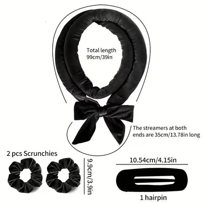 Heatless Hair Curler Set with Satin Bonnet Styling Tools