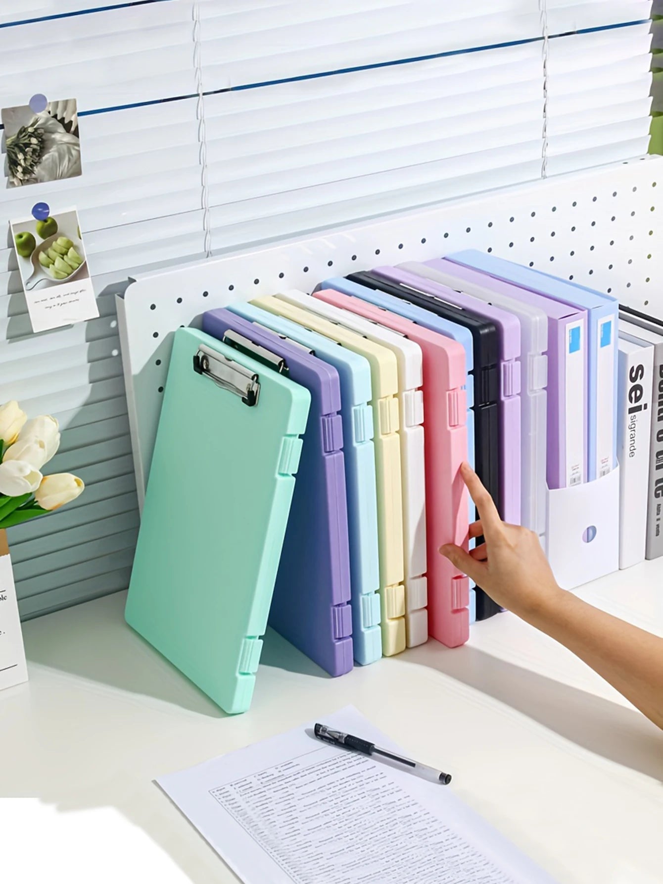 Writing Board File Box Multifunctional Organization Tool for Office