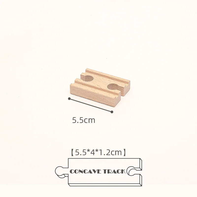 New Kinds Wooden Track Parts Beech Wooden Railway Train
