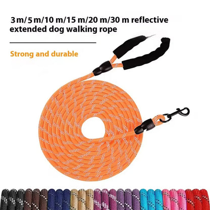 Reflective Extra Long Thick Dog Traction Rope Heavy Duty