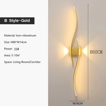 Indoor LED Wall Lights for Bedroom Bedside LED Wall Lamps
