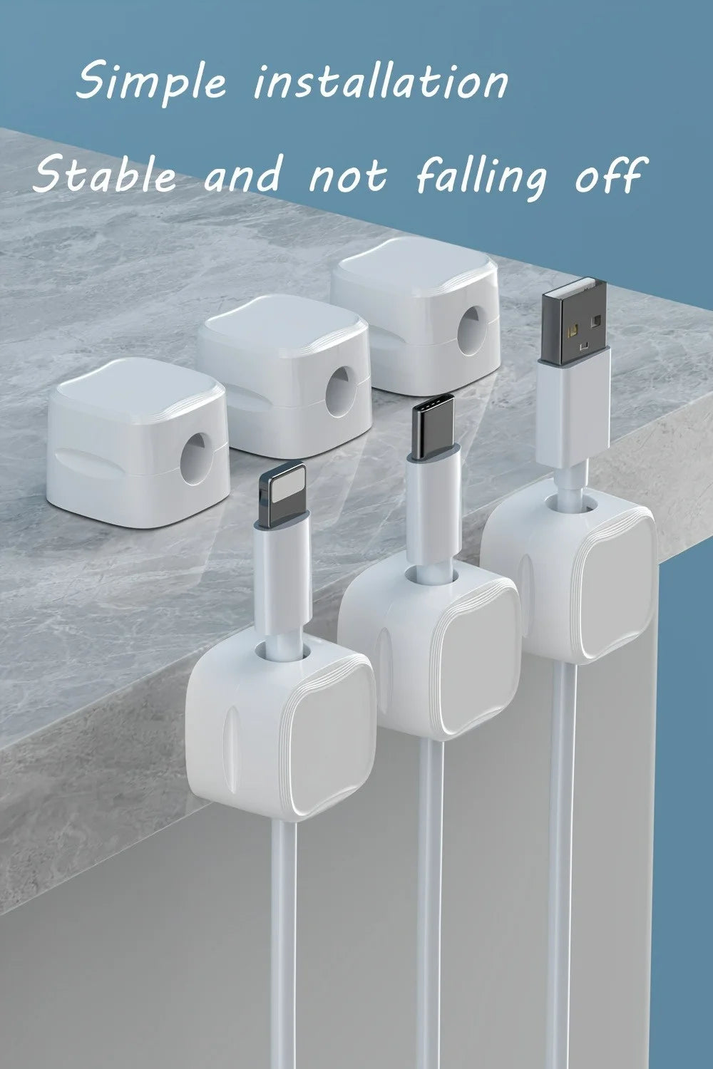 Organizer Adjustable Magnetic Cable Clips Cable Cord Holder