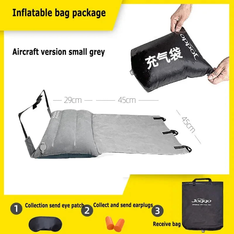 Adjustable Footrest Hammock with Inflatable Pillow Seat