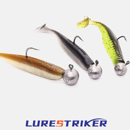 Jig fishing hooks with auxiliary hook,