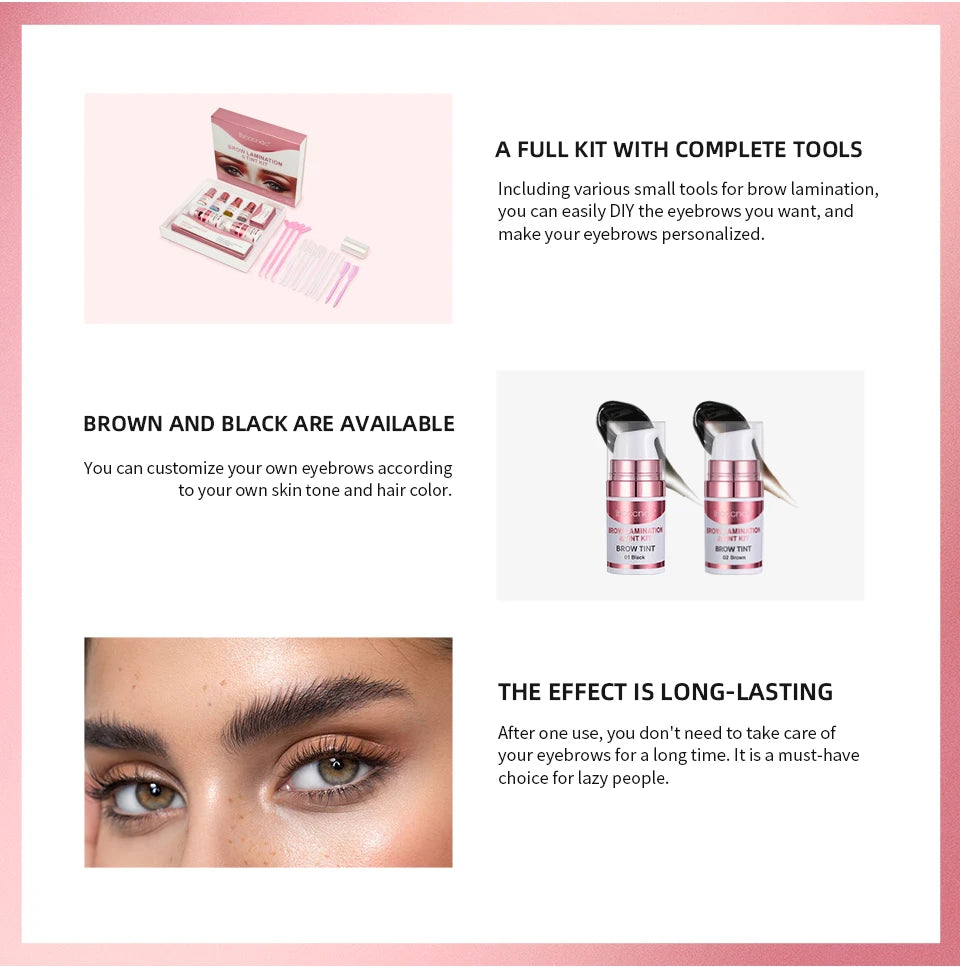 Brow Lamination & Tint Kit And Lash Lift Professional