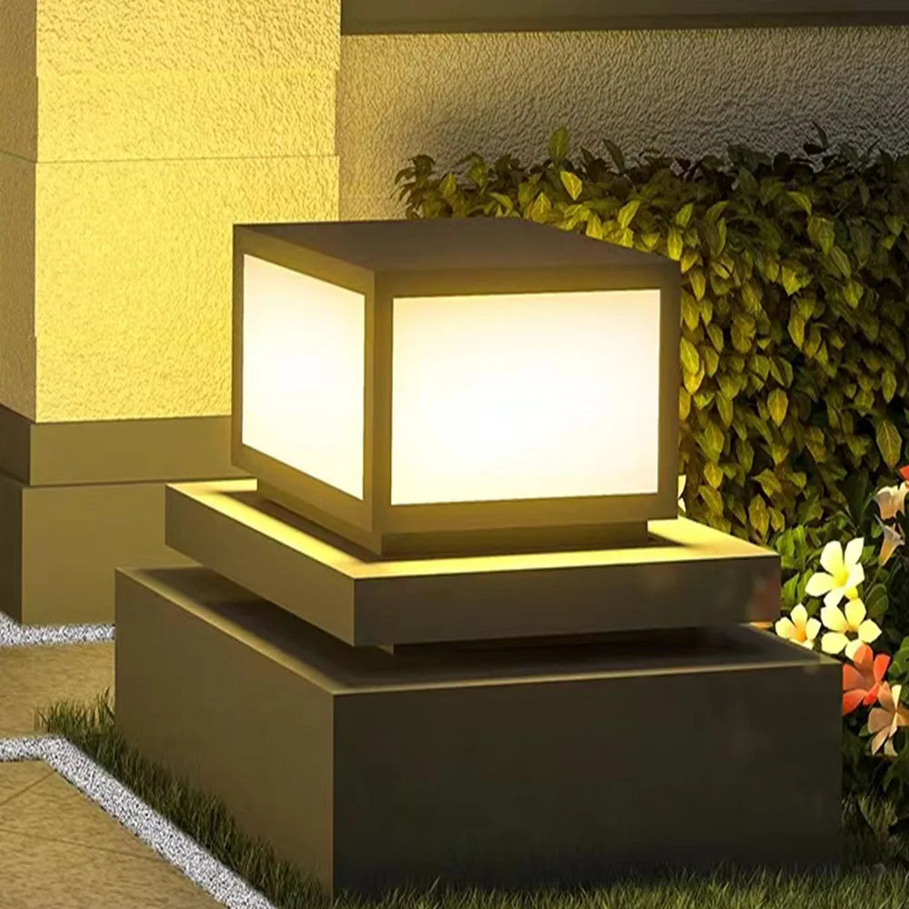 Solar Outdoor Light Waterproof Pillar Light Solar Energy Powered
