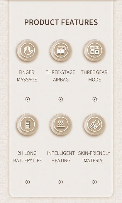 Hand Massager with Airbag Compression Finger Wrist Palm