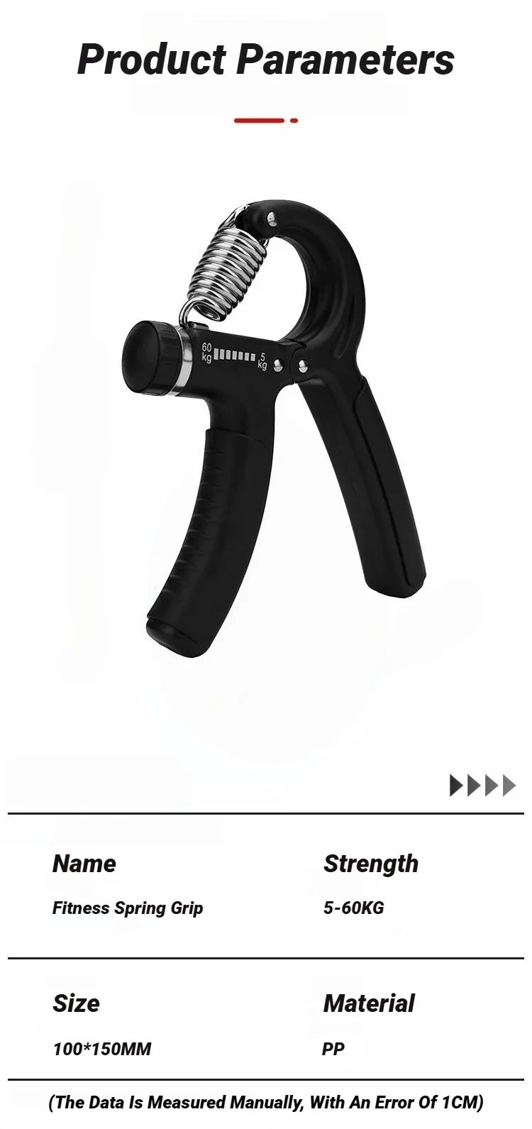 R Shaped Spring Grip Professional Wrist Strength Gripper