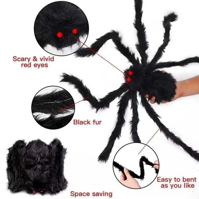 Halloween Big Plush Spider Horror Halloween Decoration