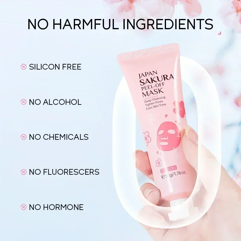 Cherry Blossom Peel Off Mask ,Hydrating & Deep Cleansing