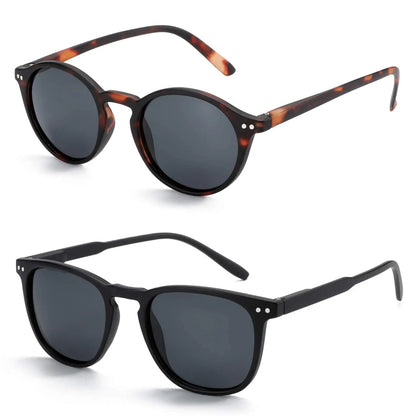 Retro Small Round Polarized Sunglasses Men Women Lightweight