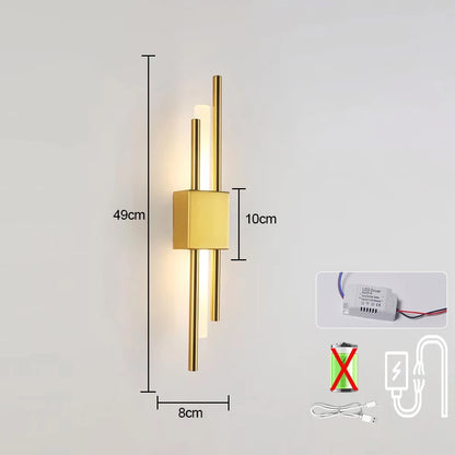 Nordic LED Wall Lamp Indoor Lighting Bedroom Bedside