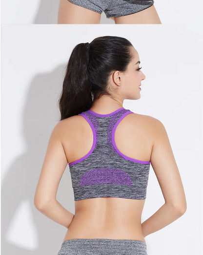 New Sports Bra Women Seamless Gym Jogging Crop Top Yoga Fitness
