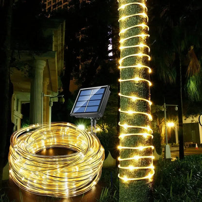 300LED Solar Rope Strip Light Outdoor Waterproof Fairy Light