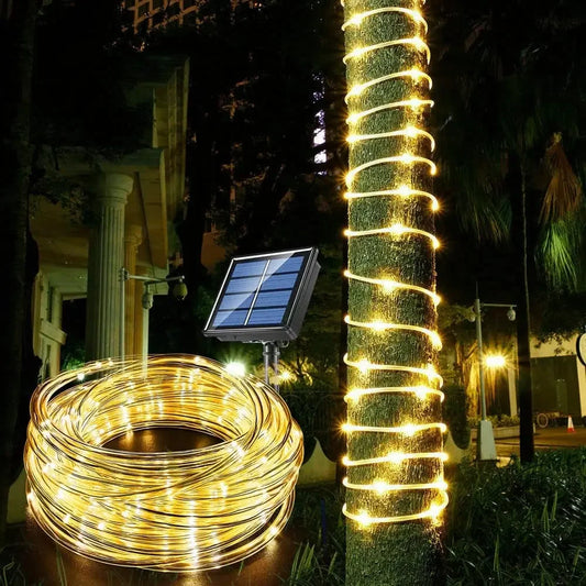 300LED Solar Rope Strip Light Outdoor Waterproof Fairy Light