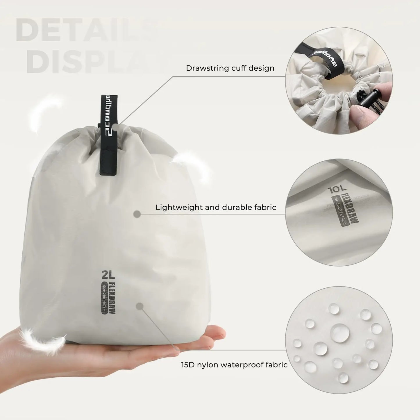 Travel Organizer Pouch with Multiple Pockets for Outdoor