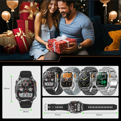 1400mAh Super Battery Durable Adult Smart Watch 2.01 inch