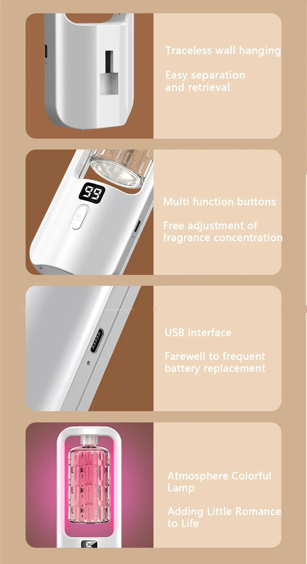 Aroma Diffuser Humidifier Fragrance Essential Oil Aromatherapy