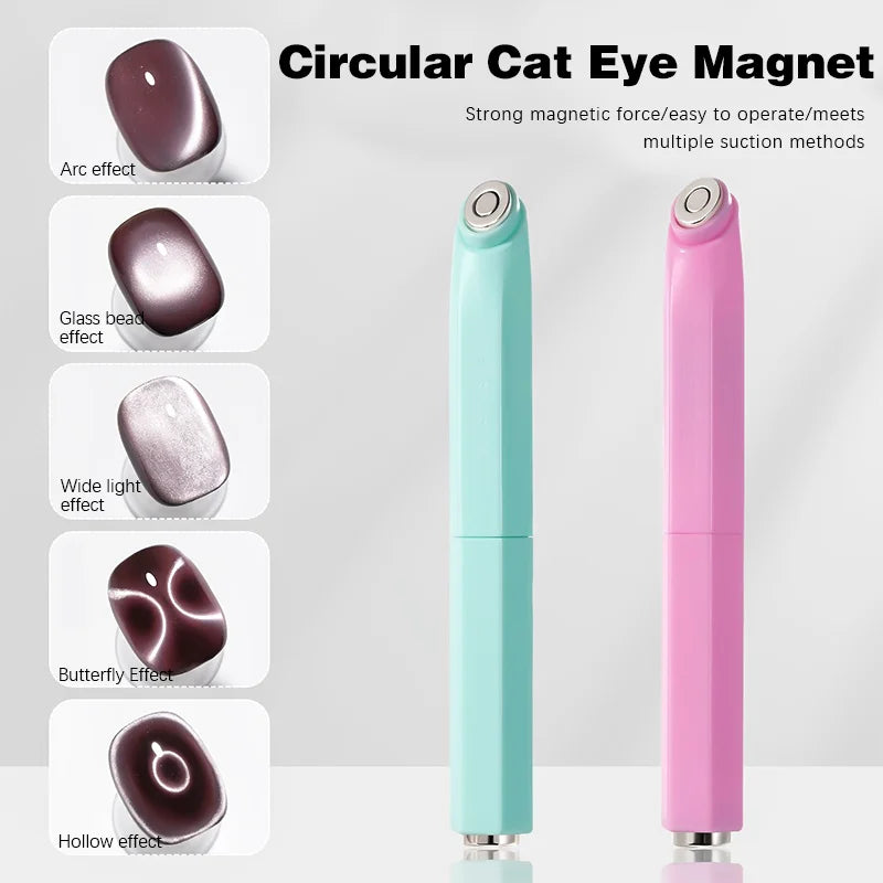 3-In-1 Aperture Shape Cat Eye Nail Art Magnet Tool