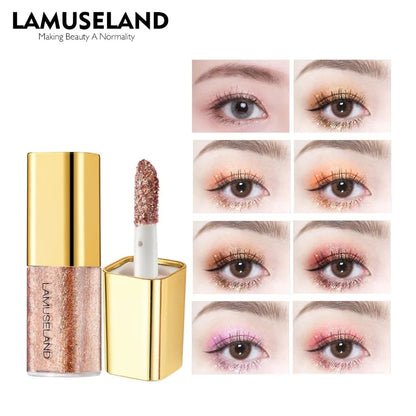 Pearly Liquid Eyeshadow Natural Smokey Silver Shimmer