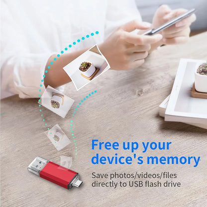 2TB OTG USB Flash Drive USB 3.0 Type C Memory Stick