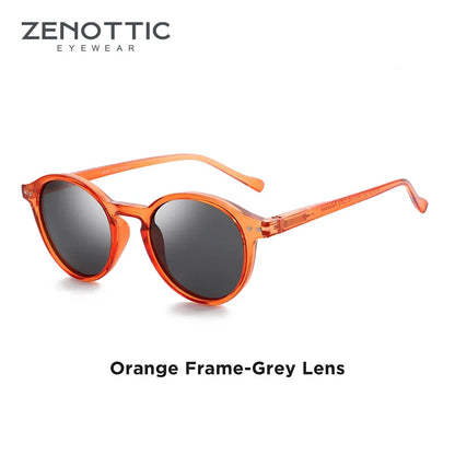 Retro Circular Polarized Sunglasses Vintage