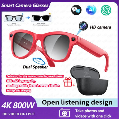 New 800W Camera AI Glasses Photo Video Recording