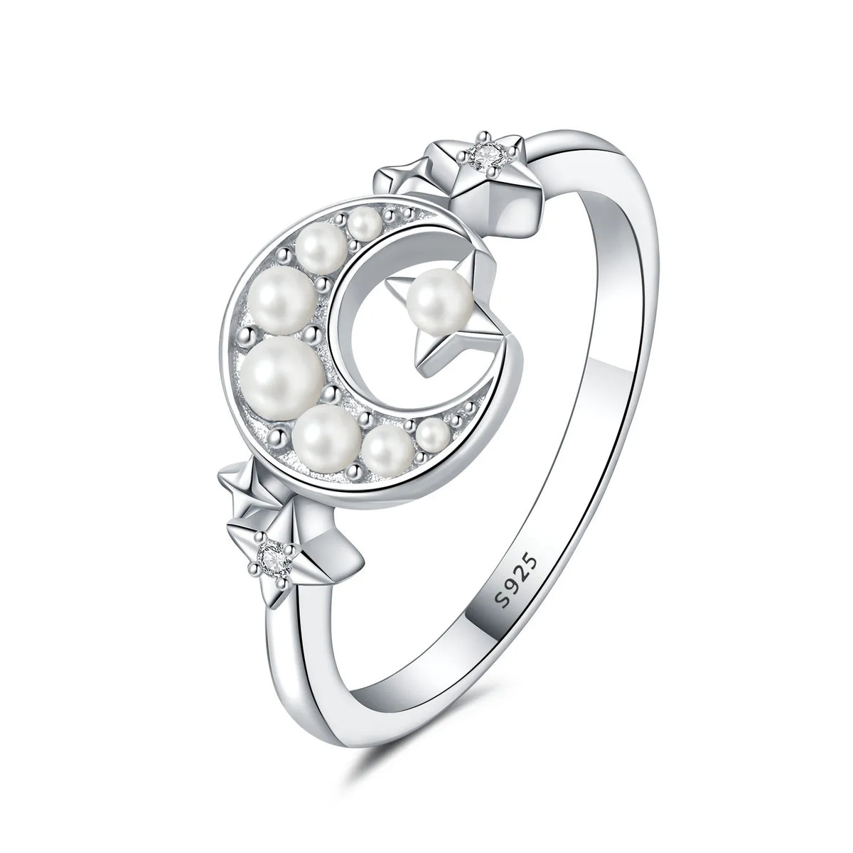 925 Sterling Silver Three-Ring Stackable Ring for Women