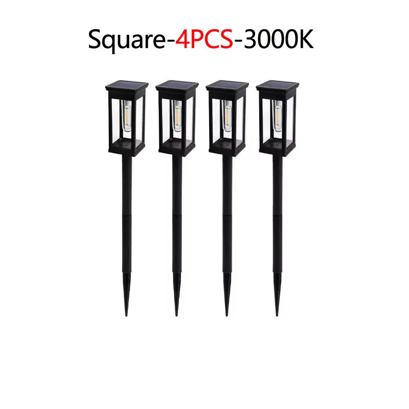 Retro Solar Pathway Warm Lights Outdoor