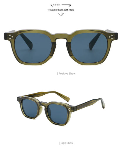 Retro Punk Polarized Lenses Men Sunglasses Square Trends