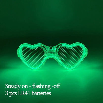 New Acrylic Luminous Glowing Cyberpunk Glasses LED Light