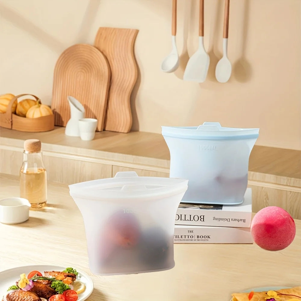Self-Sealing Silicone Storage Bag Food Storage Bag