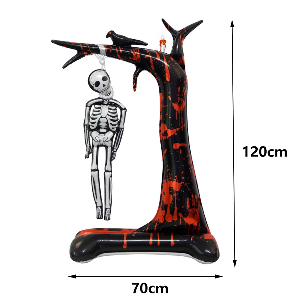 Large Halloween Standing Foil Balloons Haunted House Castle