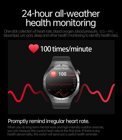 New Nursing Grade ECG+PPG Smart Watch Health Analysis