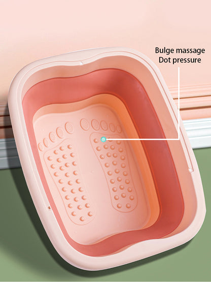 Foldable Footbath Massage Bucket Soaking Bucket Folding