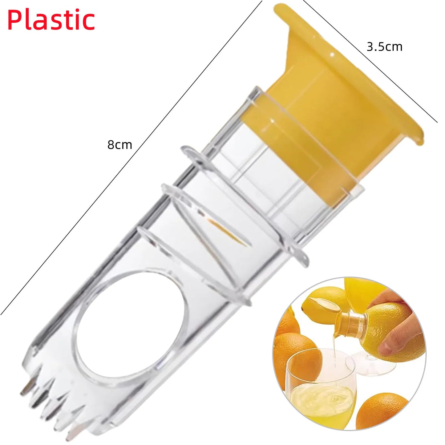Glass Manual Lemon Juicer Orange Squeezer Juice Extractor