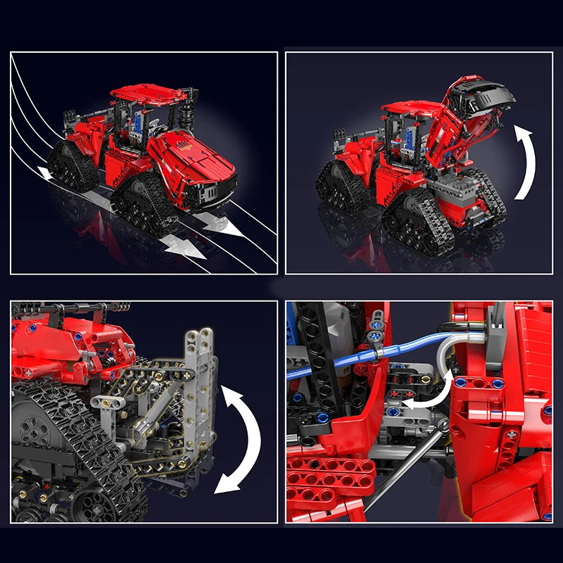 King 18020 Technical Car Toys Pneumatic Crawler Tractor