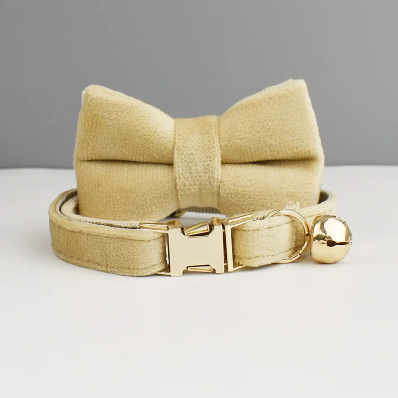 Stylish Adjustable Cat Collar with Bowknot
