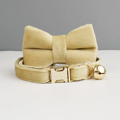Stylish Adjustable Cat Collar with Bowknot