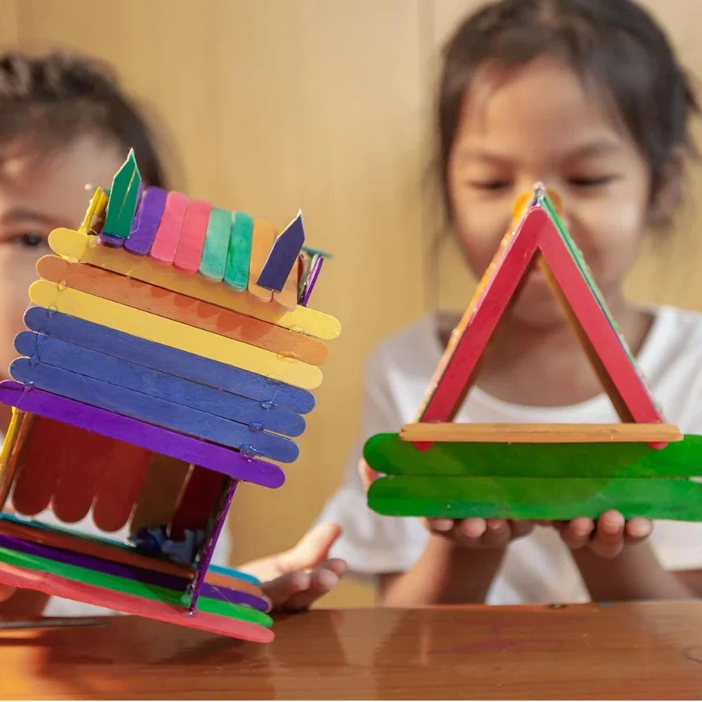 Colored Ice Cream Popsicle Stick Wooden Popsicle Sticks