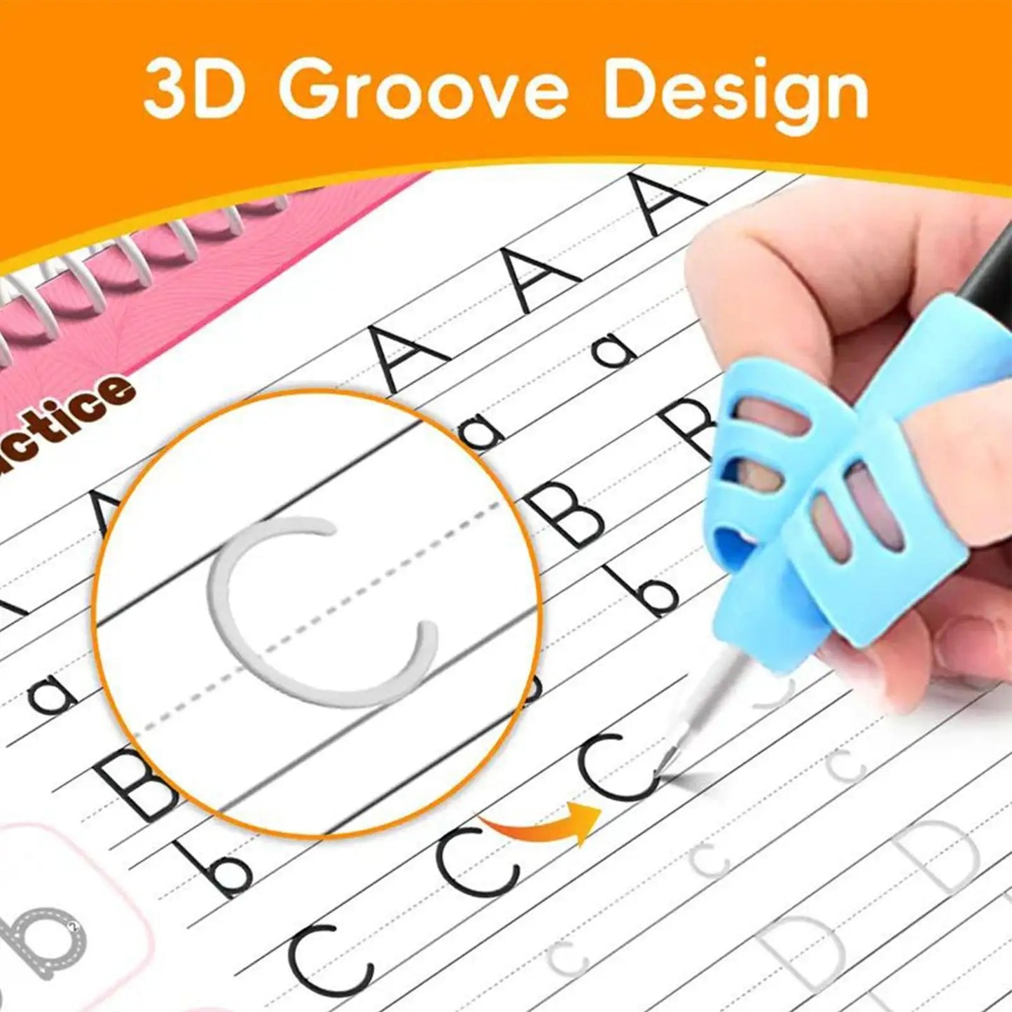 Reusable Grooved Handwriting Practice Book Learn to Write
