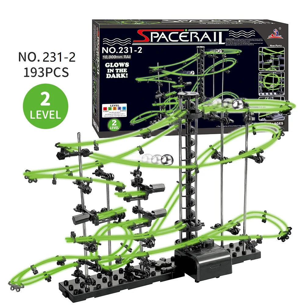 Luminous Spacerail Rollercoaster Ball Marble
