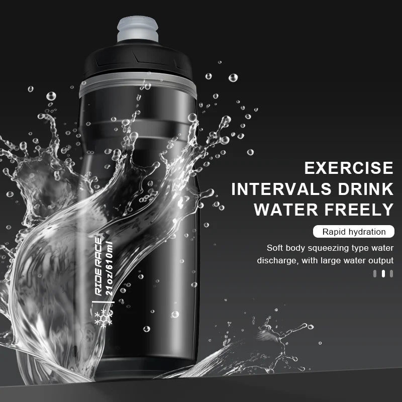 Bicycle Water Bottle Insulated Thermal 610ml Outdoor