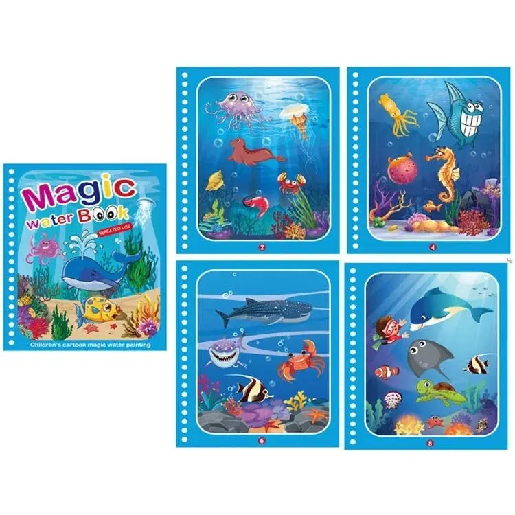Magical Book Water Drawing Montessori Toys Coloring Book