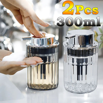 Foam Soap Dispenser 300ml Clear Refillable Foaming