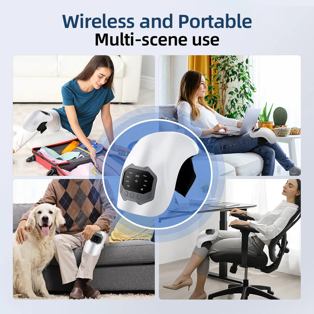 Smart Knee Massager Wireless Electric Heating Red Light