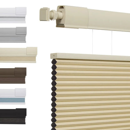 High Quality Color-Matched No Drill Honeycomb Blinds For Windows