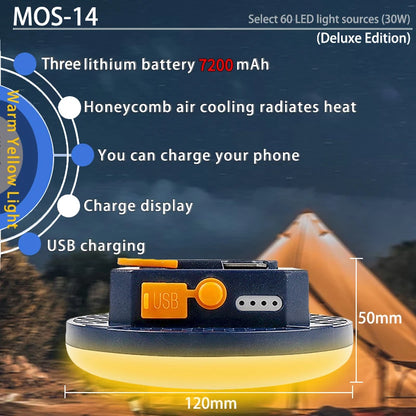 Tent Light Rechargeable Lantern Portable Emergency Night