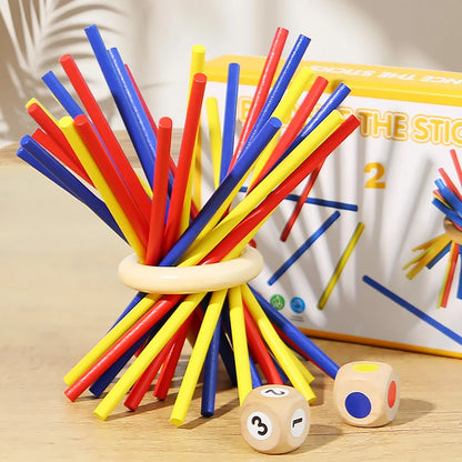 Parent child interactive wooden stick children's