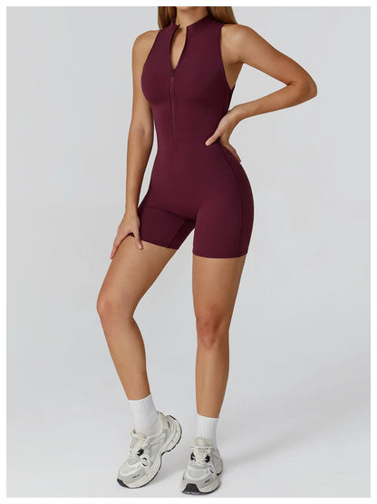 Scrunch Sports Overalls Gym Jumpsuit Women's Fitness